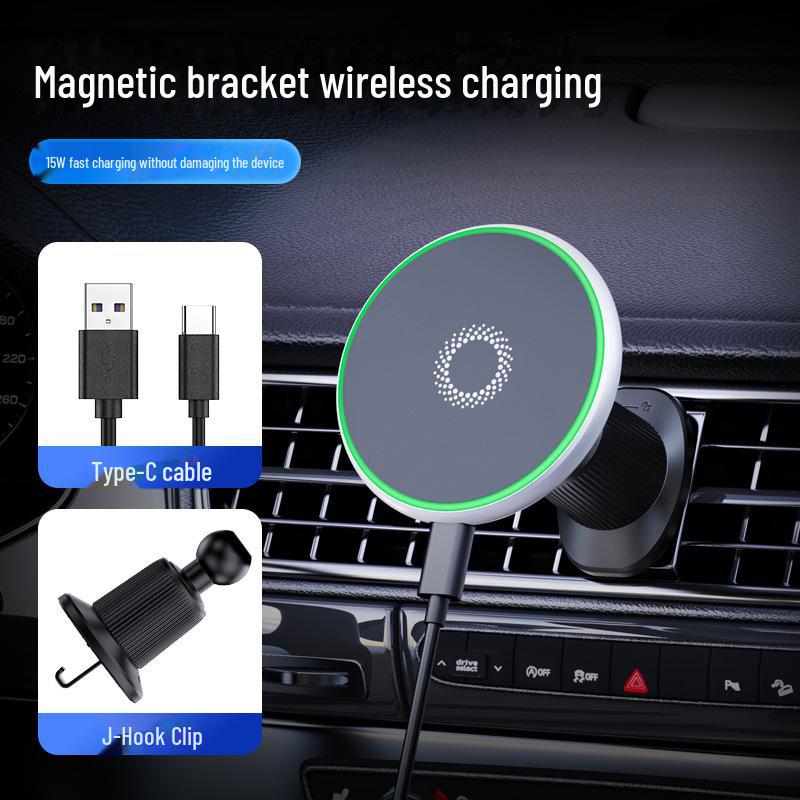 MagSafe Magnetic Wireless Car Charger and Phone Mount