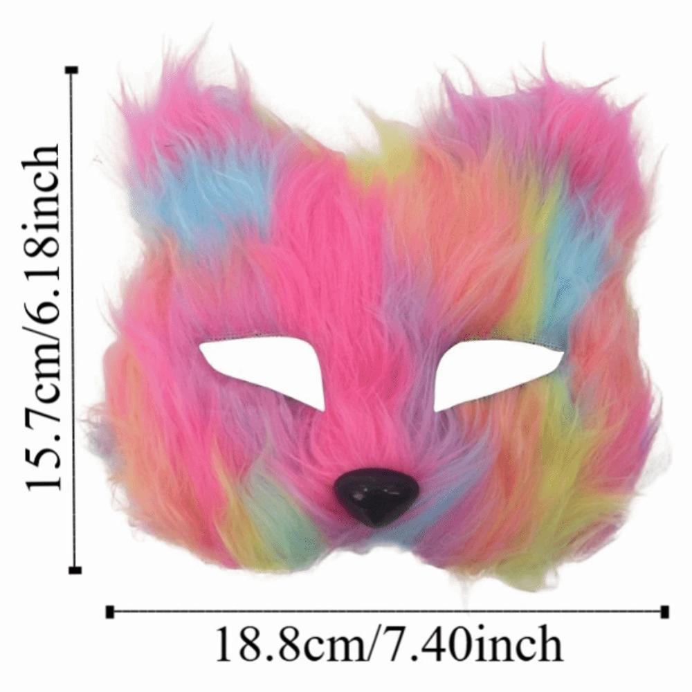 Realistic Half Face Mask Cartoon Masquerade Mask Ghost House Decor Eye Mask  Costume Party Supplies