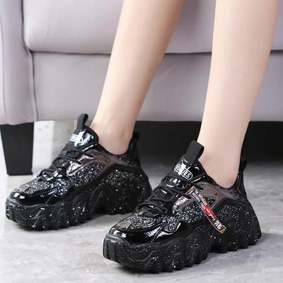 Женские повседневные кроссовки светоотражающие дизайнерские теннисные туфли для женщин брендовые модные туфли на платформе Basket Sports Femme Walking Shoes