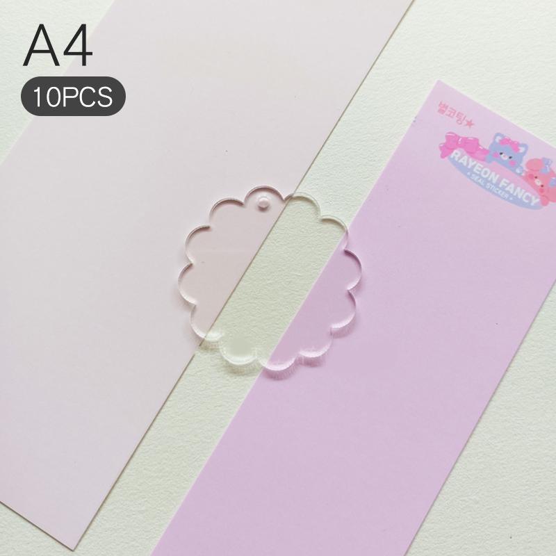 10 шт. прозрачные акриловые заготовки диски DIY брелки прозрачные акриловые аксессуары