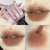 Lovely Rabbit Matte Lip Gloss Velvet Long Lasting Non-Stick Cup Waterproof 4 Colors Lipstick Beauty Red Tint Makeup Cosmetics, K-06, 1 Piece