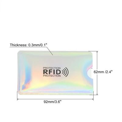 5/10 шт. RFID-блокирующие чехлы, Защитный чехол от кражи личных данных для кредитных карт, Дебетовых карт, Прозрачный пластиковый чехол