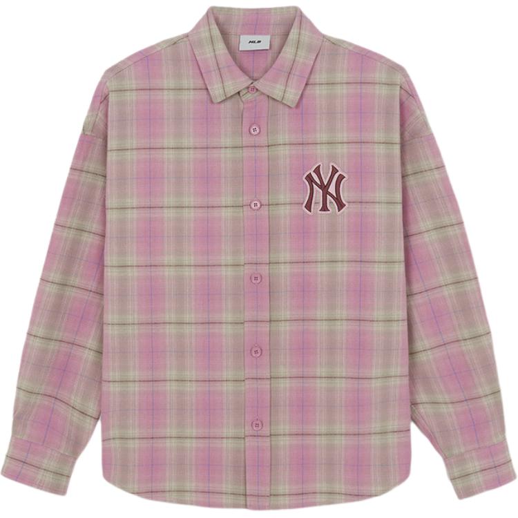 MLB Shirts Unisex Light Pink Lapel Moderate 3AWSB1061-50PKL-