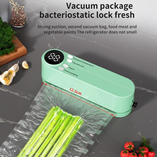 Мини беспроводной вакуумный упаковщик портативный ручной 60kpa с сильным всасыванием быстрая запайка USB перезаряжаемая машина для запечатывания пищевых продуктов