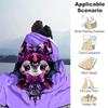 1pc Kuromi Bat Blanket, Soft Throw Blanket, Warm Cozy Bedding Decor, Living Room, Travel, Camping, Car Blankets, Beach, Office Naps, Perfect Gift for