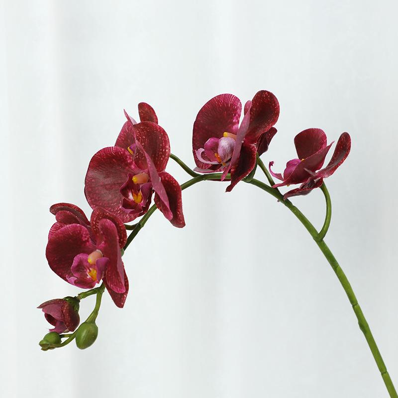 Simulation flower feel Phalaenopsis, living room bedroom home decoration ornament, fake flower bonsai