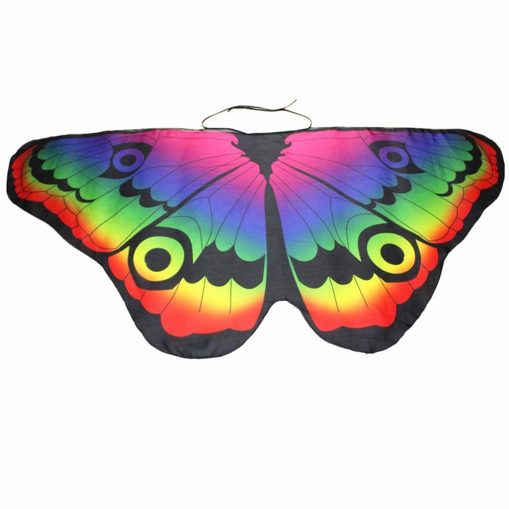 Fairy Partyprop Party Favor Kids Cloak Costumes Accessory Butterfly Wings Shawl Butterfly Scarf