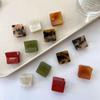 Hair Grab Clip Acetate Hair Clips Square Mini Hair Claw Retro   Girls