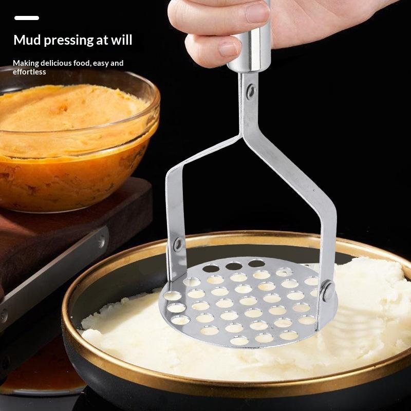 1Pcs Stainless Steel Potato Masher With Sturdy Handle For Home Kitchen 3
