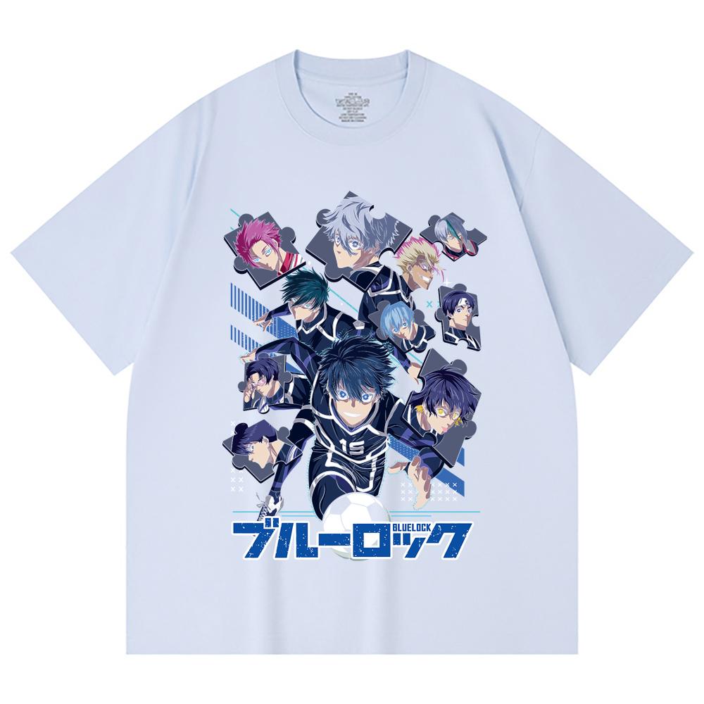 230 Gsm 100% Cotton Blue Lock V1 Print Unisex Heavy Cotton T Shirt