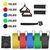 Bandes de Résistance - 11PCS - Élastiques en Latex - Accessoires Inclus - Fitness et Yoga