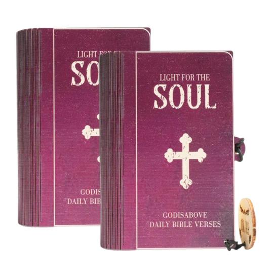 Bible Verses Box Set Daily Encouragement Cards with Wooden Storage Box