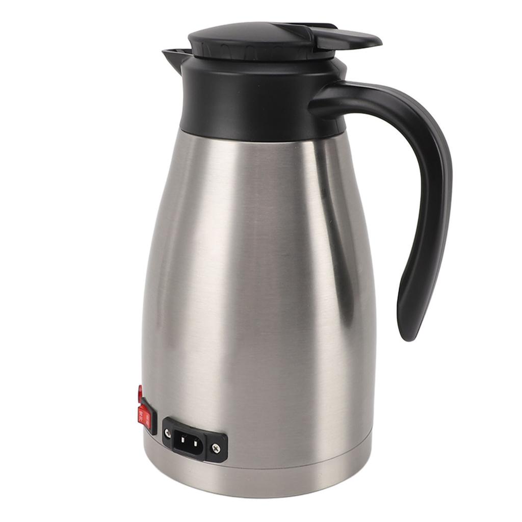 12V Electric Car Kettle Portable Stainless Steel 1300ML Large Capacity Electric Car Water Boiler