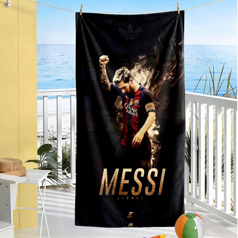 Messi Beach Towel Super Soft & Absorbent Comfortable Lightweight Suitable for Swimming, Gym, Camping, Yoga Vacation