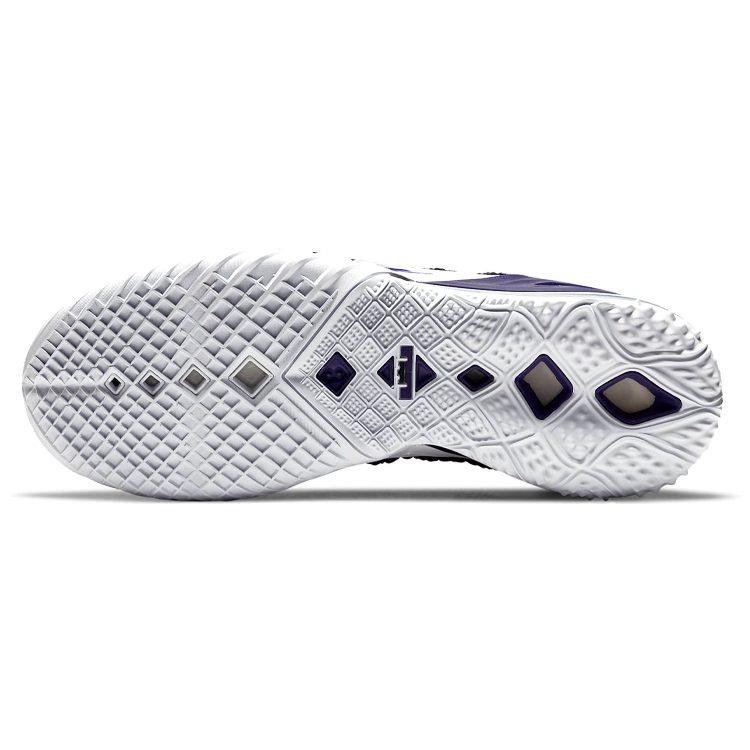 Nike Кроссовки для баскетбола Lebron 18 Mid top Air Max/Air Zoom Унисекс Черно-фиолетово-золотые Азиатская версия CQ9284-004