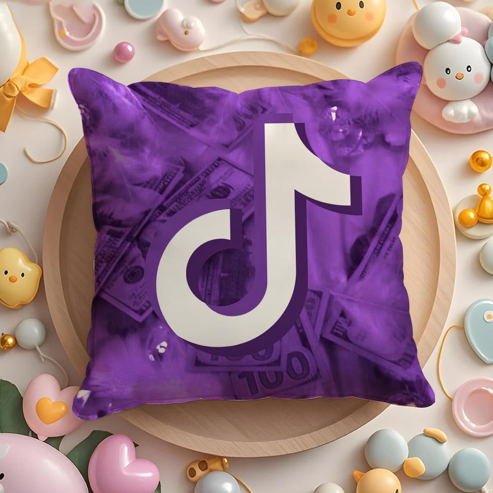 Trendy TTiktoks Pillow Case Soft Plush Fabric DoubleSided Printed Cushion Cover Warm Winter Sofa Pillow Case