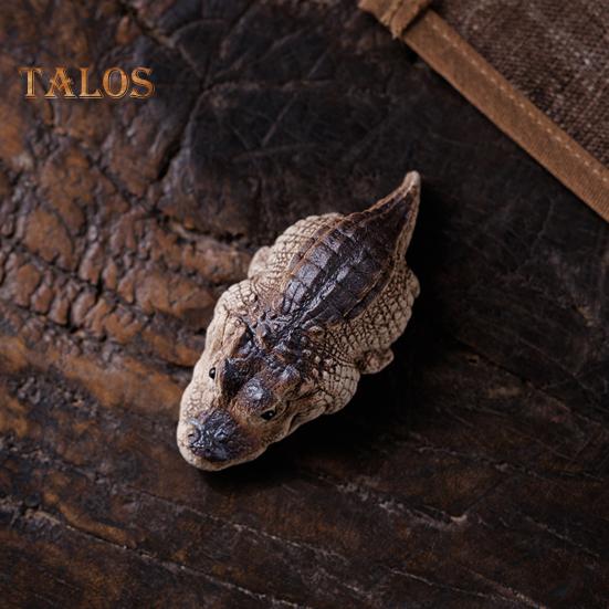 Чай с фиолетовым песком и крокодилом, домашнее животное, украшение ручной работы для домашнего офиса, чайного стола, чай кунг-фу, анимированная фигурка, статуя, орнамент, подарок для любителя чая