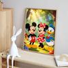 Disney Mickey Minnie Donald Duck oil painting handmade painting art kit mosaic diy home decoration gift