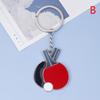 Cute Mini Table Tennis Racket Keychain Sport Ping Pong Paddle Pendant Keyring For Men Women Backpack Car Ornament