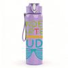 1PC Kindergarten Dude Text 750ml Color Plastic Sports Water Bottle Leakproof Flip Straw Lid Suitable for Sports Office Home Use