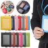PU Leather Work Card Holders With Lanyard Multifunctional Name Badge Holder Bank Credit Card