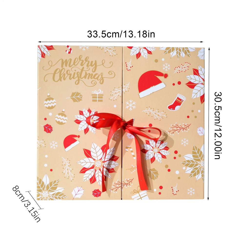 24-Day Christmas Countdown Calendar Box 2025 Empty Calendars Advent Box To Fill Holiday Case For Festival Birthday Kids Adults