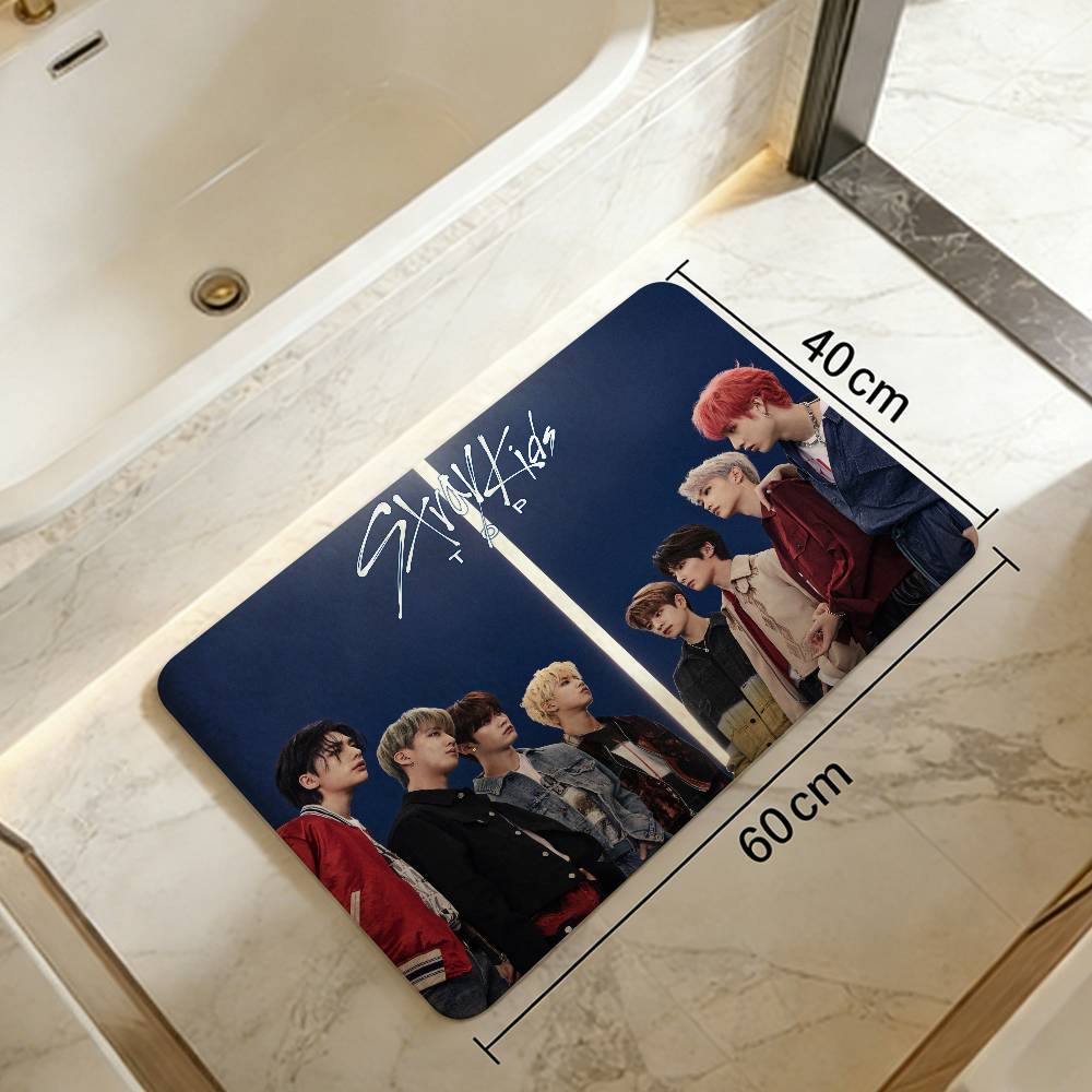 Модный S-Stray Kpop K-Kids Ковер в прихожую Моющийся Нескользящий Коврик для гостиной, зоны дивана и кресел Кухонный Коврик для прихожей Ковер