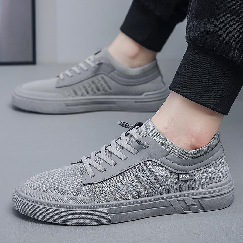 Casual shoes men's summer breathable mesh sports board shoes anti slip soft sole comfort outdoor running shoes male sneakers