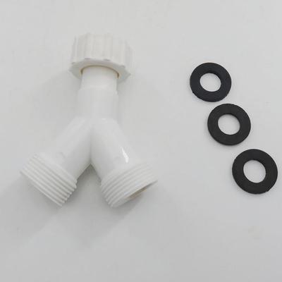 6-точечный пластиковый садовый шланговый разветвитель: Соединяет трехходовой кран со шлангом стиральной машины.