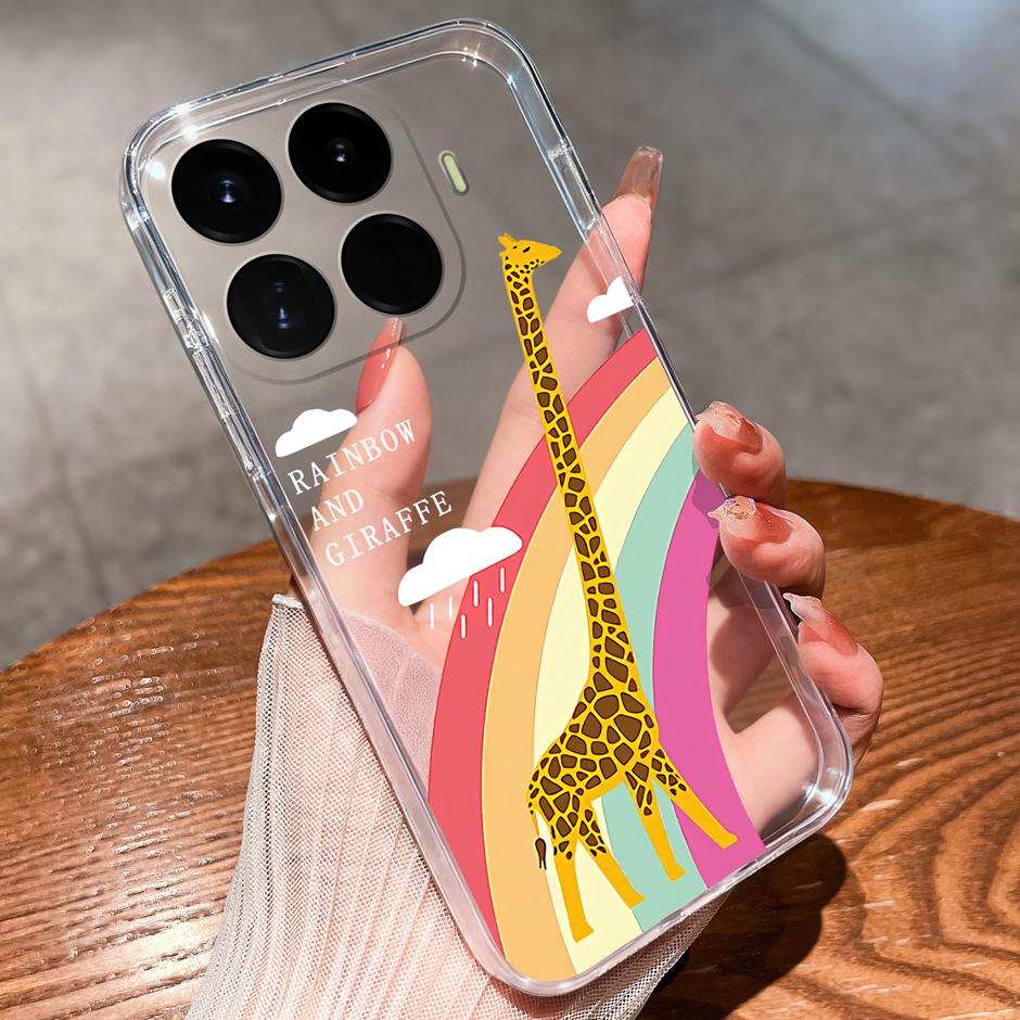 Чехол Для Xiaomi17T 17Ultra Красивый Цветок Астронавт Защита от Отпечатков Пальцев Прозрачный Чехол Для Xiaomi 17T 17 Ultra Coque Funda