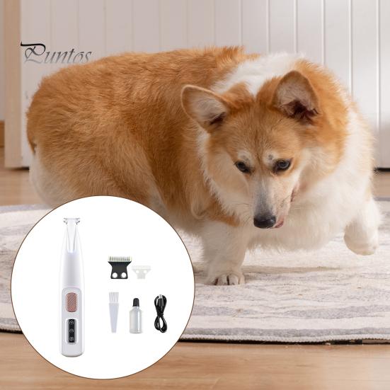 Триммер для домашних животных со светодиодной подсветкой, аккумуляторная машинка для стрижки домашних животных, тихий триммер для кошачьих лап, бритва для домашних животных для глаз, ушей, лица, крестца