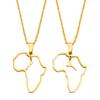 Anniyo Morocco and Eritrea Map Pendant Necklaces Stainless Steel Jewelry #313421
