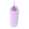 Kuromi Fur Keychain Purple