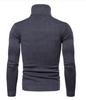 Мужской облегающий свитер с высоким воротом 2024 года для трансграничной торговли, тепло на осень/зиму.