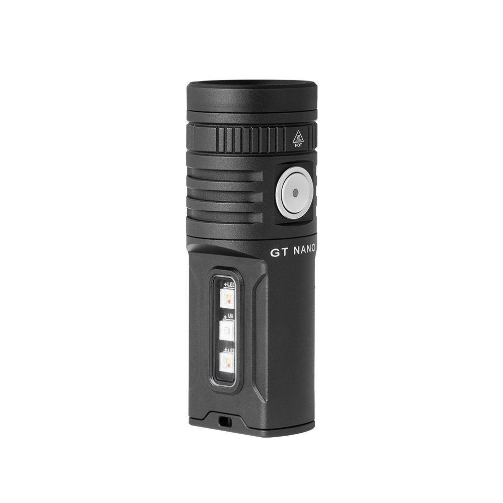 Lumintop GT NANO 6.0 USB Type C Rechargeable Flashlight Support 2x 10280 Battery with 720 Lumen Main Light RGB UV Sidelight