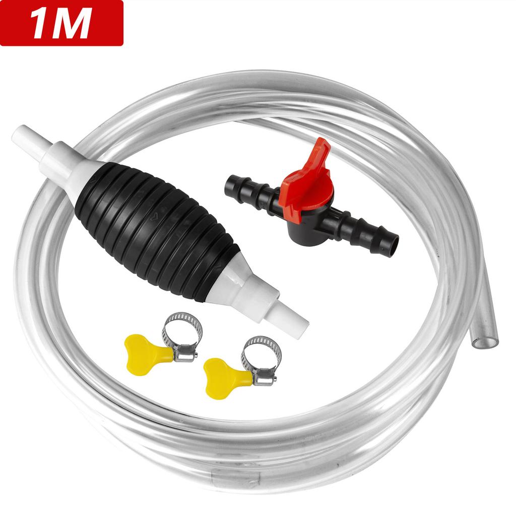Multifunctional Petrol Pump for Liquid Vacuum Cleaner Hand Pump Transfer Fuel Pump Metal Hose Clamp Leakproof Oil Water Diesel