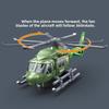 Armed Propeller Rotating Helicopter Simulation Model Children Toy Inertia