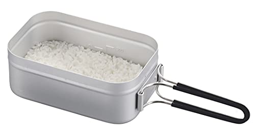 [Эксклюзив Amazon.co.jp] Котелок Captain Stag из анодированного алюминия для приготовления риса, емкость 1 чашка, с градуировкой, полностью анодированный алюминиевый корпус, UH-4114