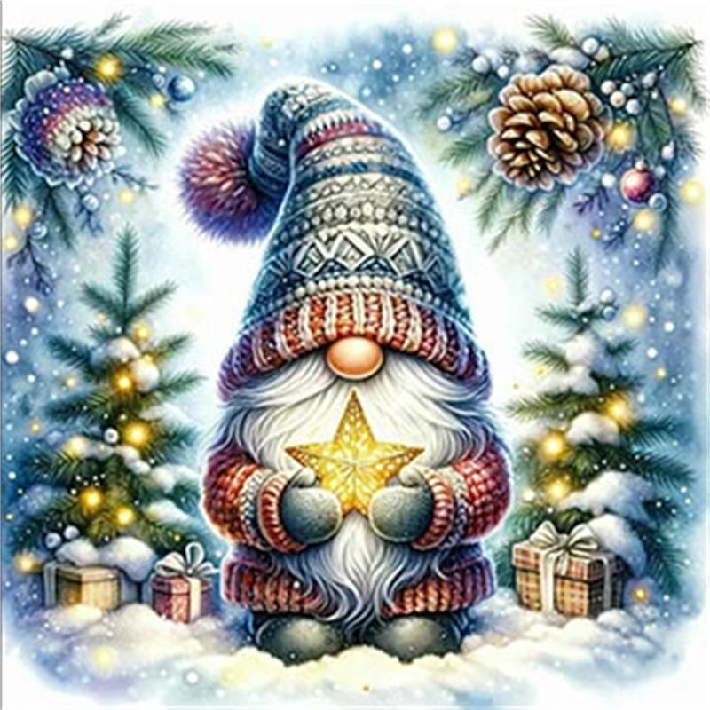 Набор для мозаики «Санта-Клаус» своими руками с алмазами полной выкладки для рождественского украшения