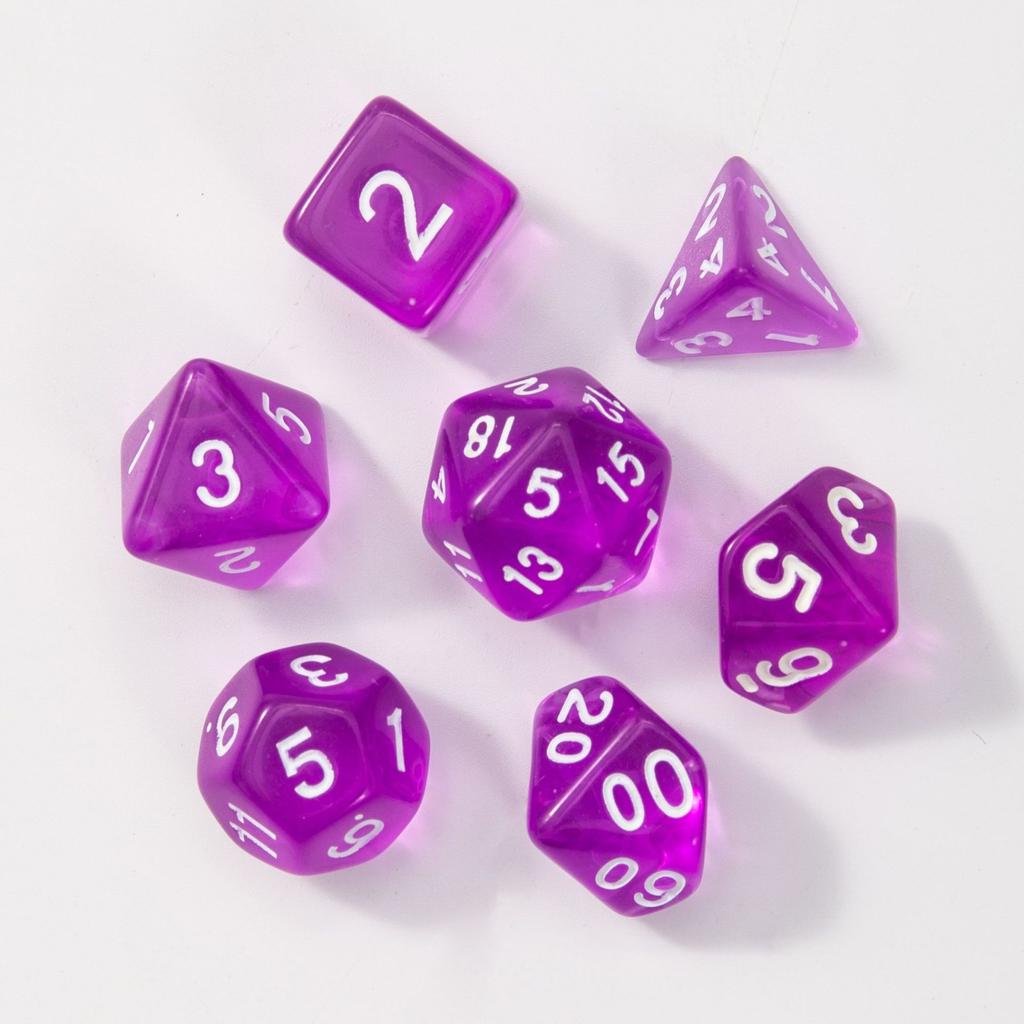 7 шт./лот, многогранные игральные кости из смолы D&D D4 D6 D8 D10 D% D12 D20, многогранные игральные кости TRPG, настольные игры