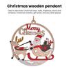 Рождественское деревянное подвесное украшение, полый Санта-Клаус, олень, снеговик, многоразовое украшение для рождественской елки, кулон для вечеринки