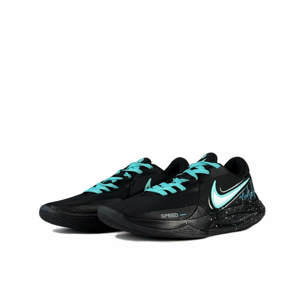 Nike Precision 6 Cushioning, Wear Resistant Low top Basketball Shoes Men's Black IO7605-040(Team1054-)