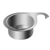 Basket Stainless Steel Sink Drain Kitchen Hanging Storage Drain Rack Dry and Wet Separation Hook Garbage Filter Basket