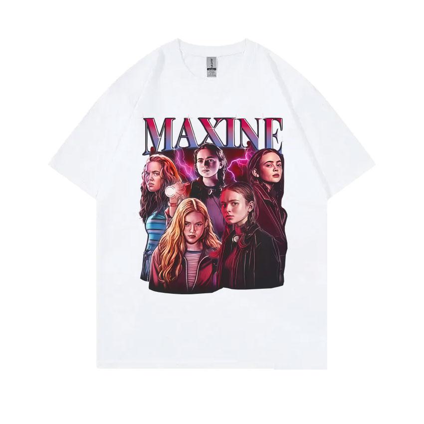 Maxine Graphic Tshirt The Demogorgon Cannibal Flower Monster Print T Shirts Unisex Women Casual Oversized Short Sleeve Tshirts