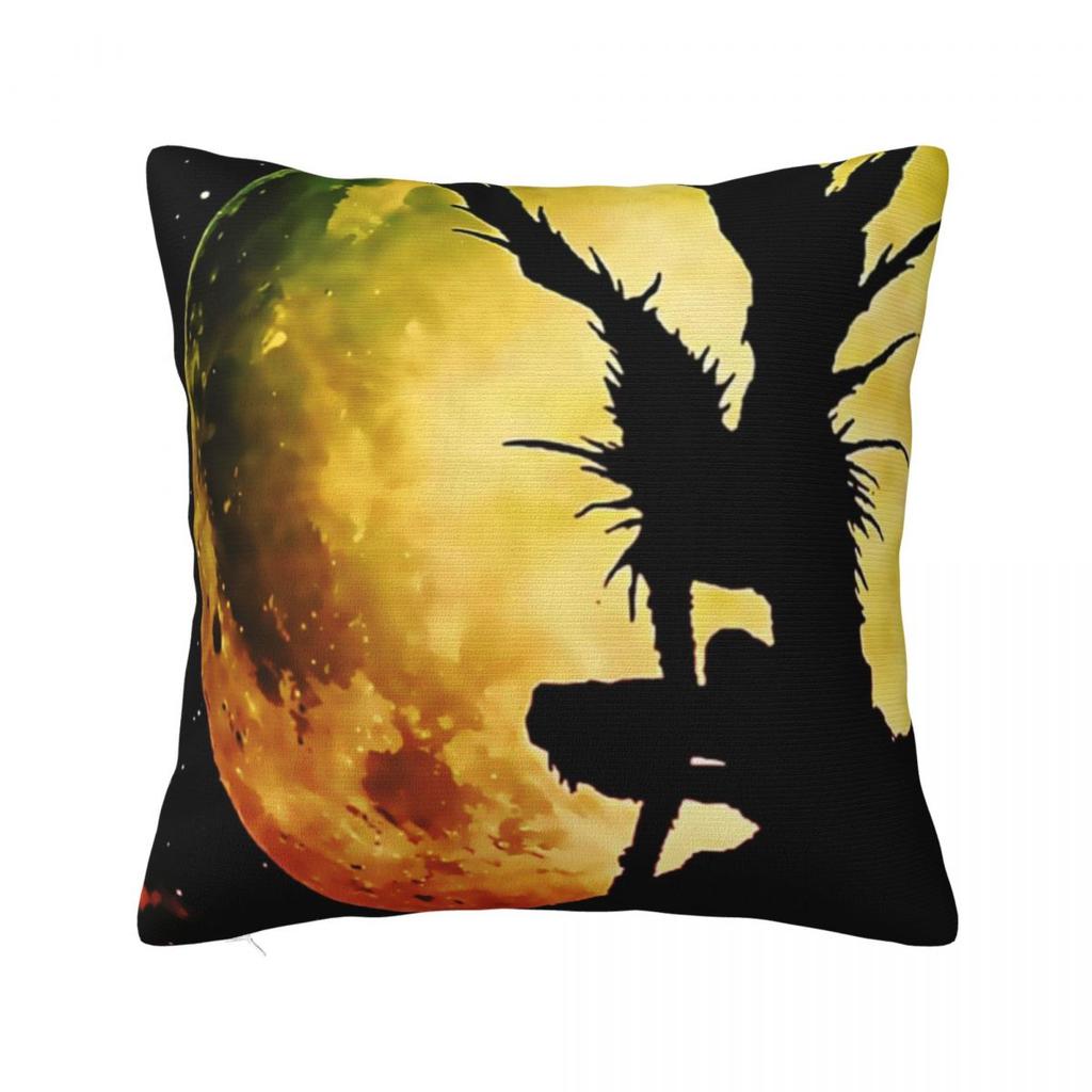 Anime Death Note Light Yagami Square Pillow Case Shinigami Cushion Covers Awesome Zippered Decor Pillowcase For Home 18"X18"