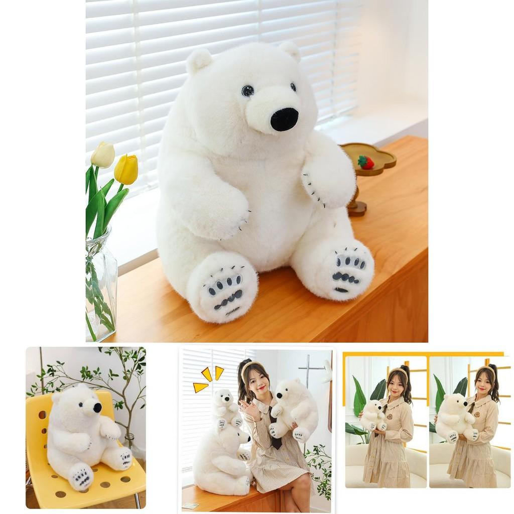 Adorable Plush Polar Bear Stuffed Animal Soft Toy Ideal Gift For Kids Birthday