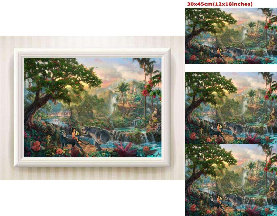 Холст Настенное Искусство Принцесса Русалочка Для Современного Сказочного Декора Спальни Мультяшный Стиль Красочная Картина С Рамкой Распылением Различные Размеры