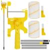 1/3 Sets Paint Edger Roller Brush Hand-held Clean-Cut Paint Edger Roller Brush Portable Wall Paint Edger Tool for Door Window