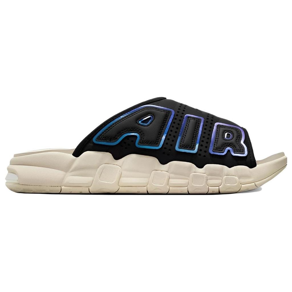 Nike Air More Uptempo Slide Black Sanddrift Переливающиеся мужские кроссовки Разноцветные прозрачные FB7802-001