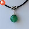 Привет Подвески Зеленый Бусина Кулон Ожерелье Тибетского Серебра Цвет Чокер Цепи Женские Подарки